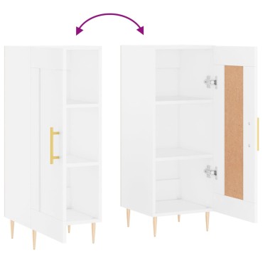 vidaXL Ντουλάπι Λευκό 34,5x34x90cm από Επεξεργασμένο Ξύλο 1 τεμ.
