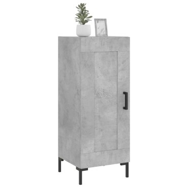vidaXL Ντουλάπι Γκρι Σκυροδέματος 34,5x34x90cm Επεξεργασμένο Ξύλο 1 τεμ.