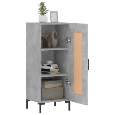vidaXL Ντουλάπι Γκρι Σκυροδέματος 34,5x34x90cm Επεξεργασμένο Ξύλο 1 τεμ.