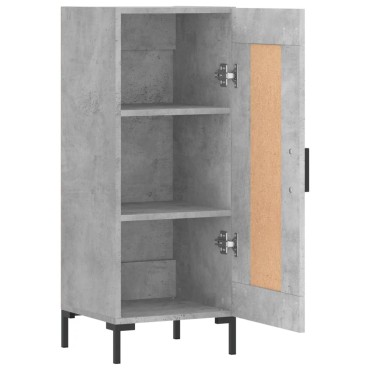 vidaXL Ντουλάπι Γκρι Σκυροδέματος 34,5x34x90cm Επεξεργασμένο Ξύλο 1 τεμ.
