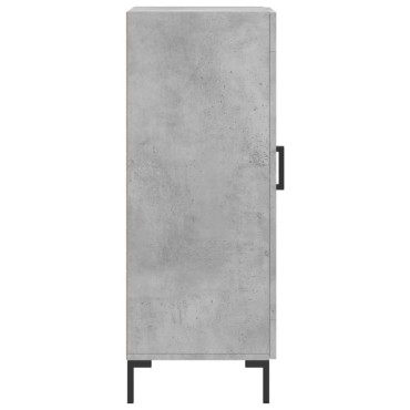 vidaXL Ντουλάπι Γκρι Σκυροδέματος 34,5x34x90cm Επεξεργασμένο Ξύλο 1 τεμ.