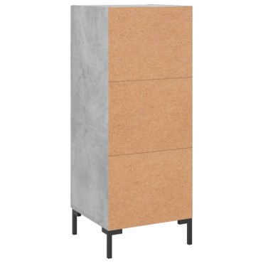 vidaXL Ντουλάπι Γκρι Σκυροδέματος 34,5x34x90cm Επεξεργασμένο Ξύλο 1 τεμ.