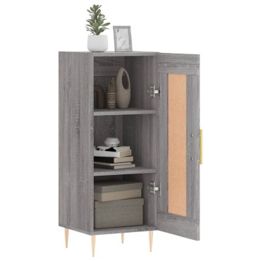 vidaXL Ντουλάπι Γκρι Sonoma 34,5x34x90cm από Επεξεργασμένο Ξύλο 1 τεμ.