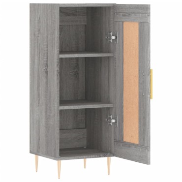 vidaXL Ντουλάπι Γκρι Sonoma 34,5x34x90cm από Επεξεργασμένο Ξύλο 1 τεμ.