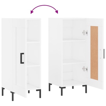 vidaXL Ντουλάπι Λευκό 34,5x34x90cm από Επεξεργασμένο Ξύλο 1 τεμ.