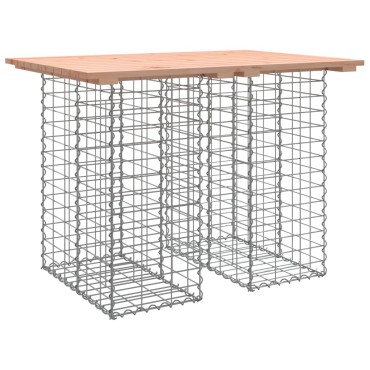 vidaXL Πάγκος Κήπου Συρματοκιβώτιο 100x70x72cm Μασίφ Ψευδοτσούγκα 1 τεμ.