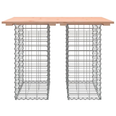 vidaXL Πάγκος Κήπου Συρματοκιβώτιο 100x70x72cm Μασίφ Ψευδοτσούγκα 1 τεμ.