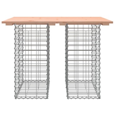 vidaXL Πάγκος Κήπου Συρματοκιβώτιο 100x70x72cm Μασίφ Ψευδοτσούγκα 1 τεμ.