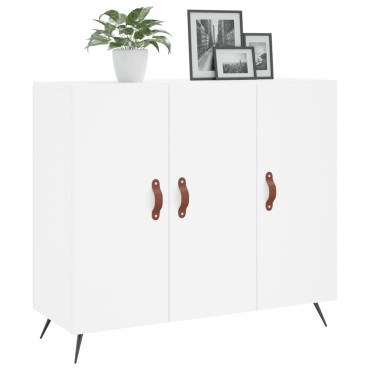 vidaXL Μπουφές Λευκός 90x34x80cm από Επεξεργασμένο Ξύλο 1 τεμ.