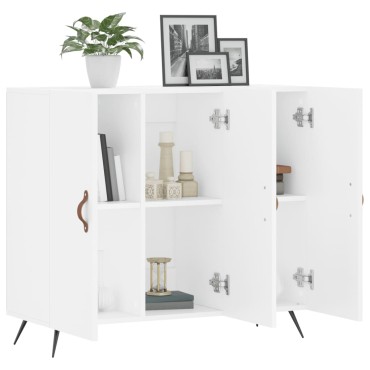 vidaXL Μπουφές Λευκός 90x34x80cm από Επεξεργασμένο Ξύλο 1 τεμ.
