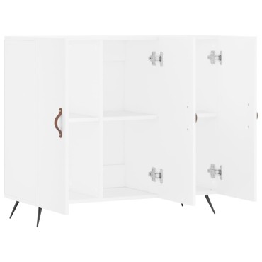 vidaXL Μπουφές Λευκός 90x34x80cm από Επεξεργασμένο Ξύλο 1 τεμ.