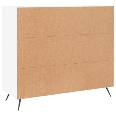 vidaXL Μπουφές Λευκός 90x34x80cm από Επεξεργασμένο Ξύλο 1 τεμ.