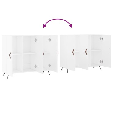 vidaXL Μπουφές Λευκός 90x34x80cm από Επεξεργασμένο Ξύλο 1 τεμ.