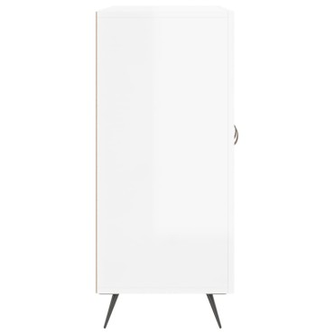 vidaXL Ντουλάπι Γυαλιστερό Λευκό 90x34 x80cm Επεξεργασμένο Ξύλο 1 τεμ.