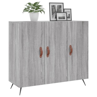 vidaXL Ντουλάπι Γκρι Sonoma 90x34x80cm από Επεξεργασμένο Ξύλο 1 τεμ.