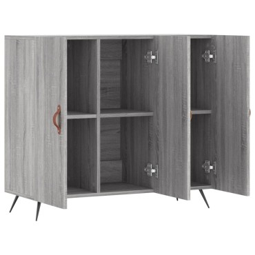 vidaXL Ντουλάπι Γκρι Sonoma 90x34x80cm από Επεξεργασμένο Ξύλο 1 τεμ.