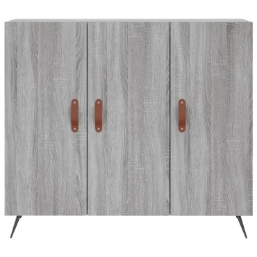 vidaXL Ντουλάπι Γκρι Sonoma 90x34x80cm από Επεξεργασμένο Ξύλο 1 τεμ.