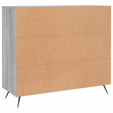 vidaXL Ντουλάπι Γκρι Sonoma 90x34x80cm από Επεξεργασμένο Ξύλο 1 τεμ.