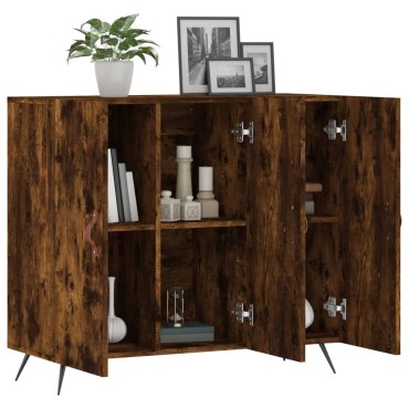 vidaXL Ντουλάπι Καπνιστή Δρυς 90x34x80cm Επεξεργασμένο Ξύλο 1 τεμ.
