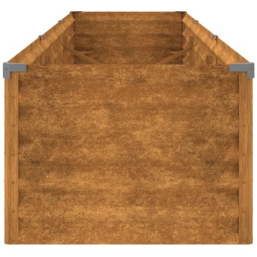 vidaXL Ζαρντινιέρα 291 x 50 x 36 εκ. από Ατσάλι Σκληρυθέν στον Αέρα