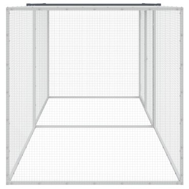 vidaXL Κοτέτσι - Κλουβί με Στέγη Ανθρακί 203x98x90 εκ. Γαλβαν. Ατσάλι
