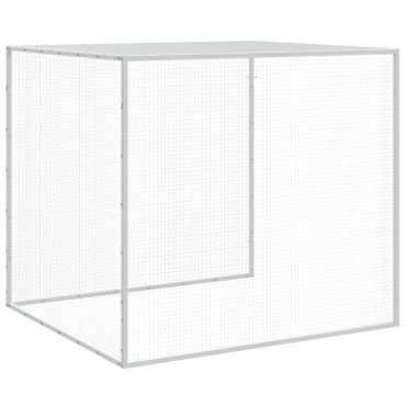 vidaXL Κοτέτσι - Κλουβί με Στέγη Ανθρακί 403x98x90 εκ. Γαλβαν. Ατσάλι