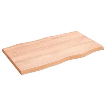 vidaXL Επιφάνεια Τραπεζιού Αν. Καφέ 100x60x4cm Επεξ. Μασίφ Ξύλο Δρυός 1 τεμ.