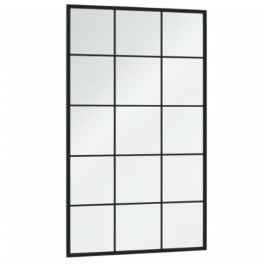 vidaXL Καθρέφτες Τοίχου 3 τεμ. Μαύροι 100 x 60 εκ. Μεταλλικοί