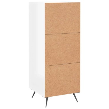 vidaXL Ντουλάπι Γυαλιστερό Λευκό 34,5x34x90cm Επεξεργασμένο Ξύλο 1 τεμ.
