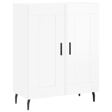 vidaXL Ντουλάπι Γυαλιστερό Λευκό 69,5x34x90cm Επεξεργασμένο Ξύλο 1 τεμ.