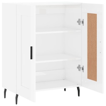 vidaXL Ντουλάπι Γυαλιστερό Λευκό 69,5x34x90cm Επεξεργασμένο Ξύλο 1 τεμ.