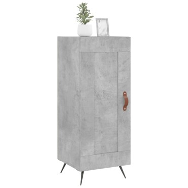 vidaXL Ντουλάπι Γκρι Σκυροδέματος 34,5x34x90cm Επεξεργασμένο Ξύλο 1 τεμ.
