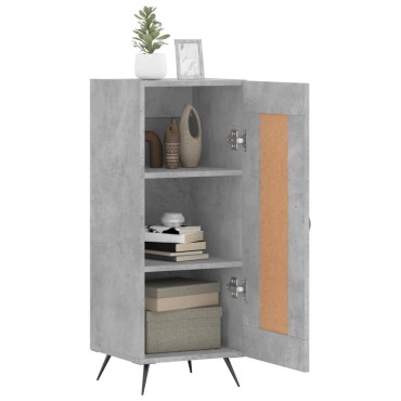 vidaXL Ντουλάπι Γκρι Σκυροδέματος 34,5x34x90cm Επεξεργασμένο Ξύλο 1 τεμ.