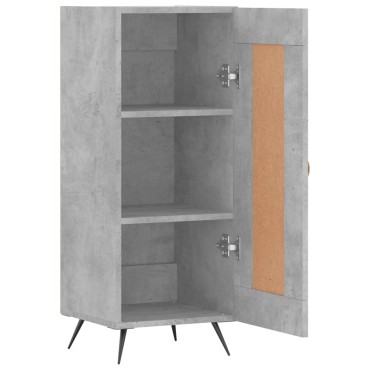 vidaXL Ντουλάπι Γκρι Σκυροδέματος 34,5x34x90cm Επεξεργασμένο Ξύλο 1 τεμ.