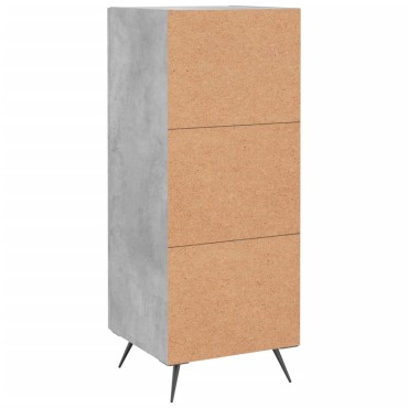 vidaXL Ντουλάπι Γκρι Σκυροδέματος 34,5x34x90cm Επεξεργασμένο Ξύλο 1 τεμ.