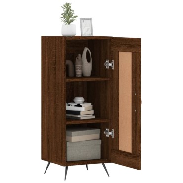 vidaXL Ντουλάπι Καφέ Δρυς 34,5x34x90cm Επεξεργασμένο Ξύλο 1 τεμ.