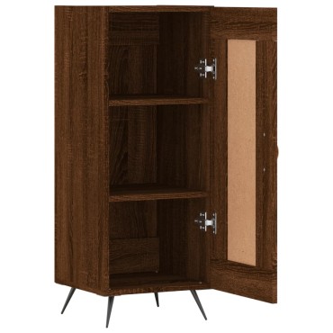 vidaXL Ντουλάπι Καφέ Δρυς 34,5x34x90cm Επεξεργασμένο Ξύλο 1 τεμ.
