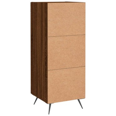 vidaXL Ντουλάπι Καφέ Δρυς 34,5x34x90cm Επεξεργασμένο Ξύλο 1 τεμ.