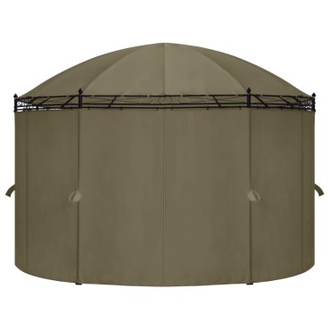 vidaXL Κιόσκι με Κουρτίνες Taupe 520 x 349 x 255 εκ. 180 γρ./μ²