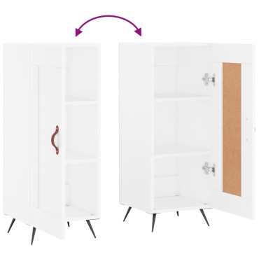 vidaXL Ντουλάπι Λευκό 34,5x34x90cm από Επεξεργασμένο Ξύλο 1 τεμ.