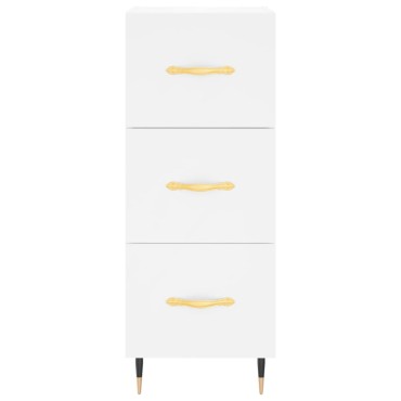 vidaXL Ντουλάπι Λευκό 34,5x34x180cm από Επεξεργασμένο Ξύλο 1 τεμ.
