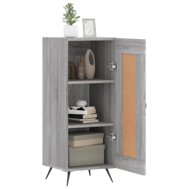 vidaXL Ντουλάπι Γκρι Sonoma 34,5x34x90cm από Επεξεργασμένο Ξύλο 1 τεμ.