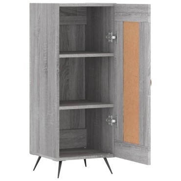 vidaXL Ντουλάπι Γκρι Sonoma 34,5x34x90cm από Επεξεργασμένο Ξύλο 1 τεμ.