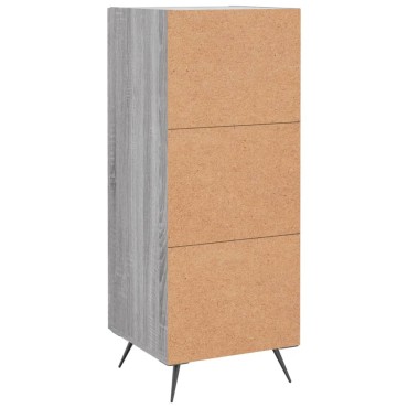vidaXL Ντουλάπι Γκρι Sonoma 34,5x34x90cm από Επεξεργασμένο Ξύλο 1 τεμ.