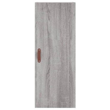 vidaXL Μπουφές Sonoma Γκρι 34,5x34x180cm από Επεξεργασμένο Ξύλο 1 τεμ.