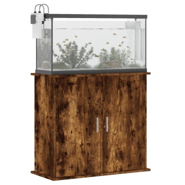 vidaXL Βάση Ενυδρείου Καπνιστή Δρυς 81x36x73 εκ. Επεξεργασμένο Ξύλο