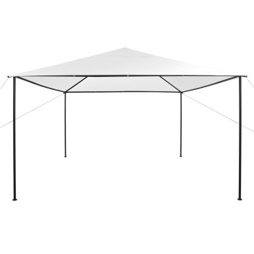 vidaXL Κιόσκι Λευκό 4 x 4 x 3 μ. 180 γρ./μ²