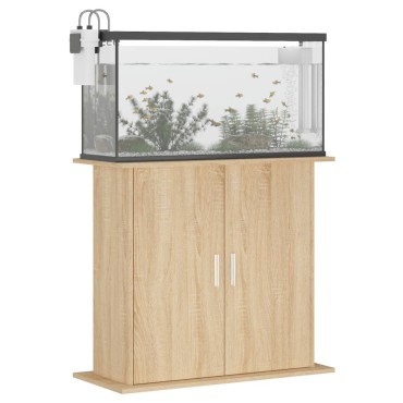 vidaXL Βάση Ενυδρείου Sonoma Δρυς 81x36x73 εκ. από Επεξεργασμένο Ξύλο