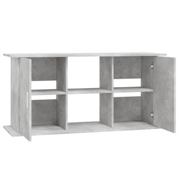 vidaXL Βάση Ενυδρείου Γκρι Σκυροδ. 121x41x58 εκ. Επεξεργασμένο Ξύλο