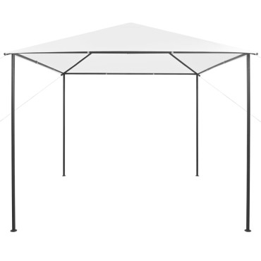 vidaXL Κιόσκι Λευκό 3 x 3 x 2,9 μ. 180 γρ./μ²